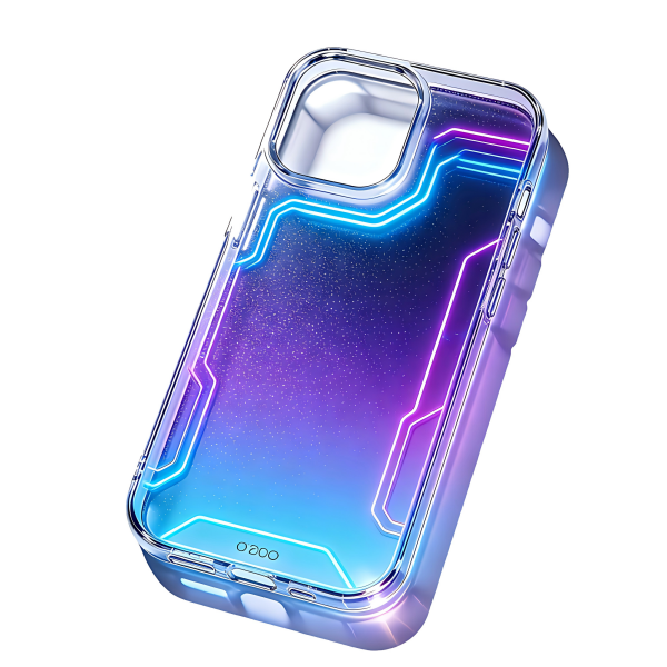 Neon Cyberpunk Gradient Glitter Phone Case