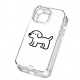Cute Dog Line Art Clear Phone Case