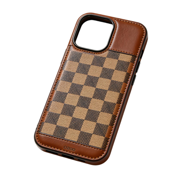 Plaid Pattern Leather Texture Phone Case